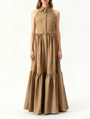 Folds Sleeveless Dress