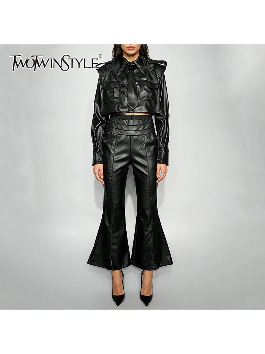 Two Piece Leather Sets