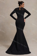 Vintage Black Evening Lace Appliqués