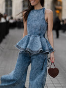 Denim Two Piece Sets
