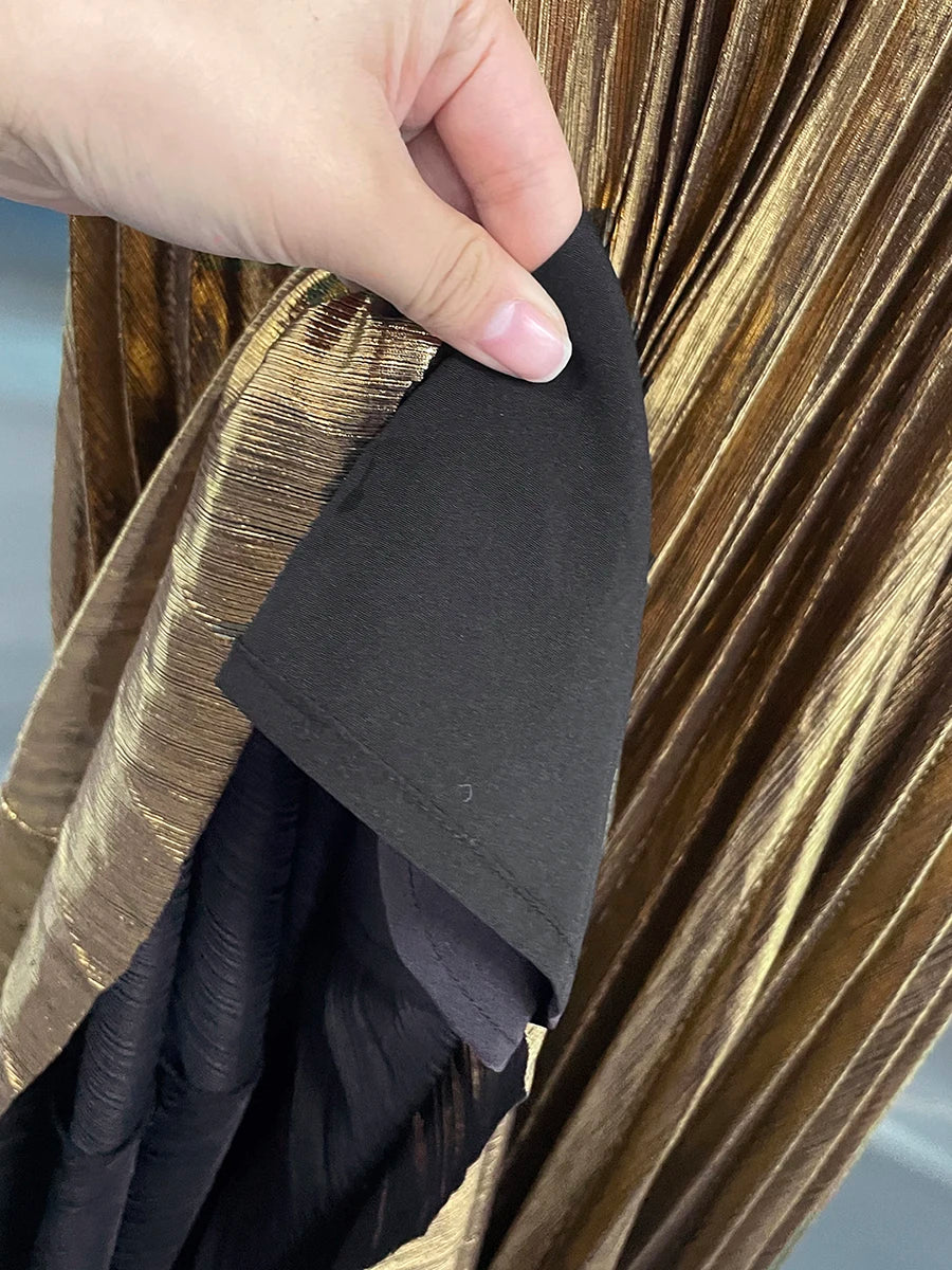 Strapeless Gold Dress