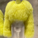 Plus Size Shaggy Coat