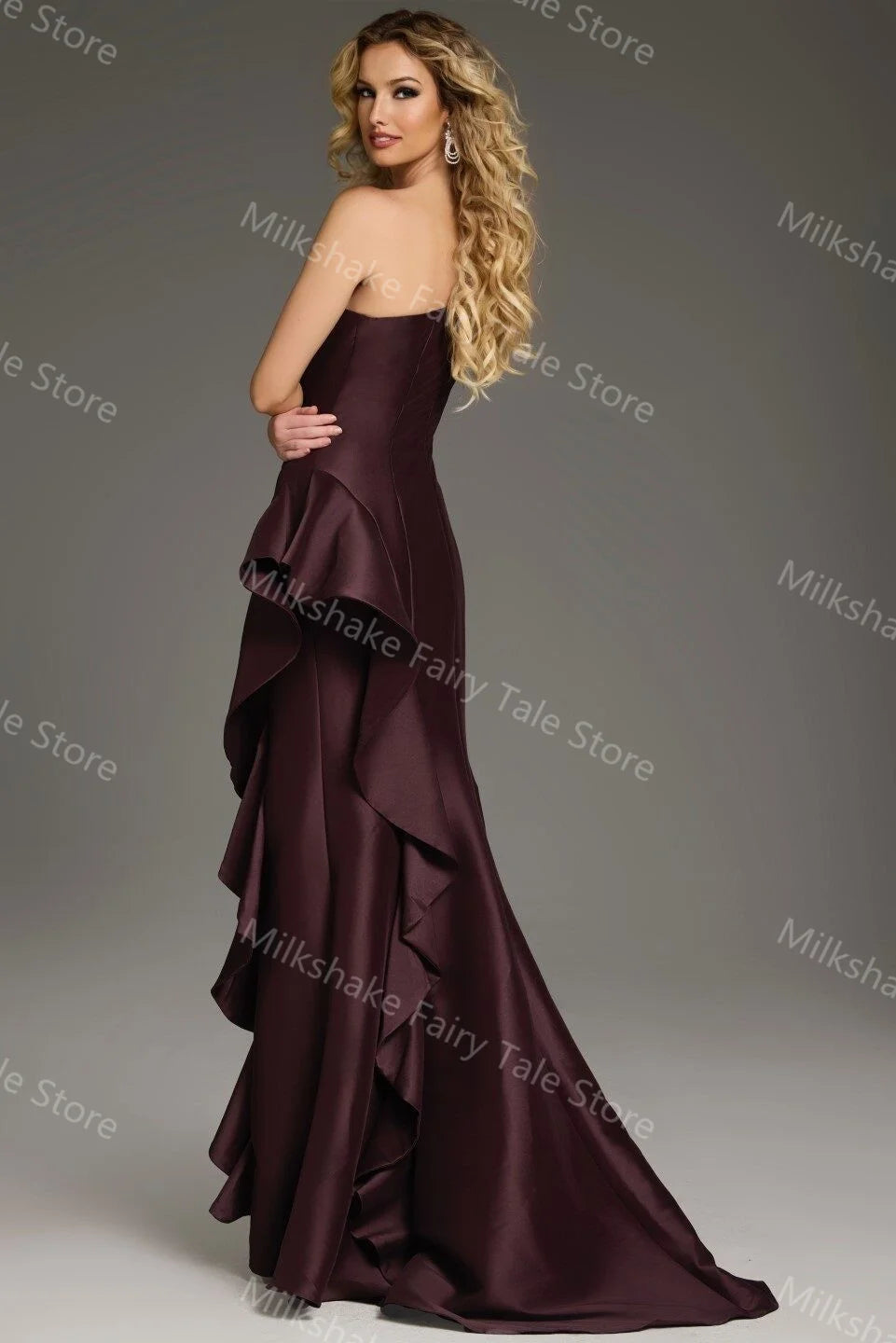 Mermaid Evening Dresses One Shoulder Dresses