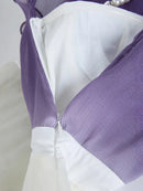 Gradient Spliced Ruffles Dresses