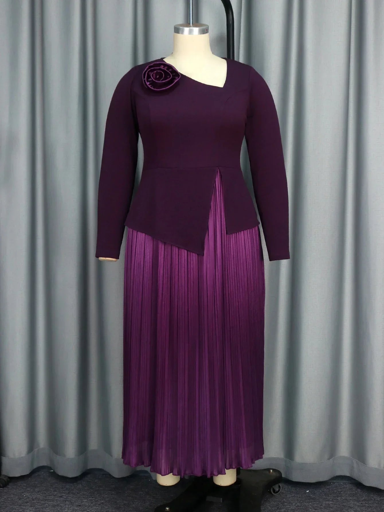 Plus Size Purple Church Dress