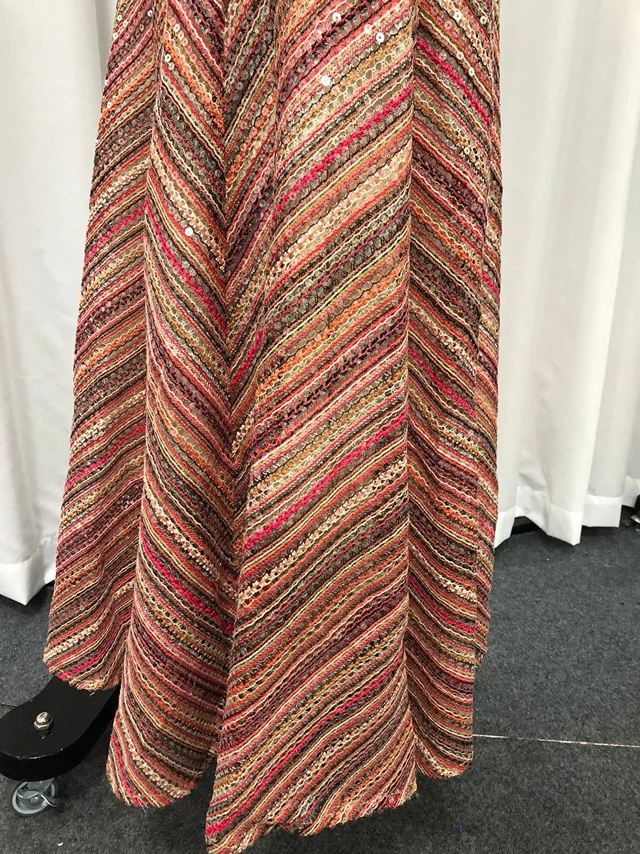 Backless Tunic Sequins Dress