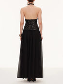 Sequins and Halter Dress