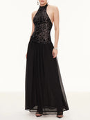 Sequins and Halter Dress