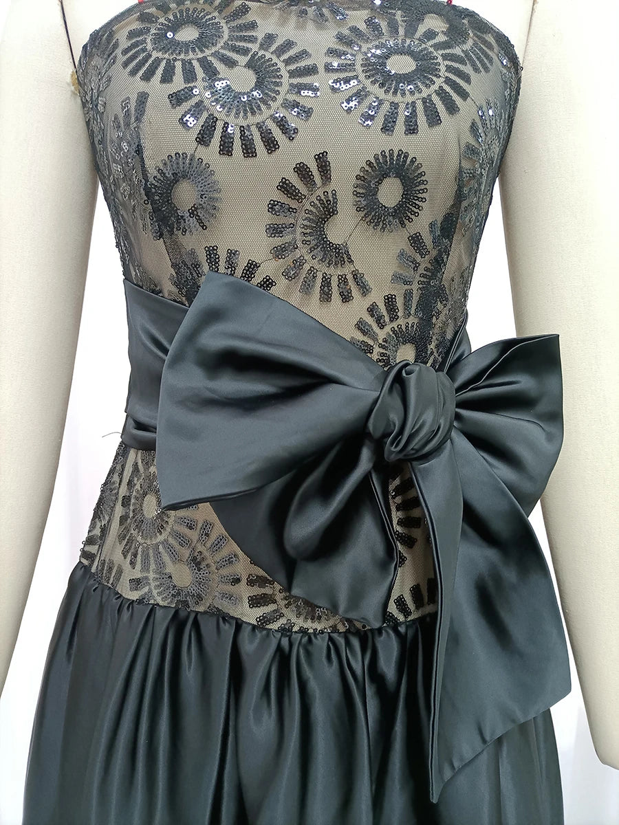 Spliced Sequins Dresses