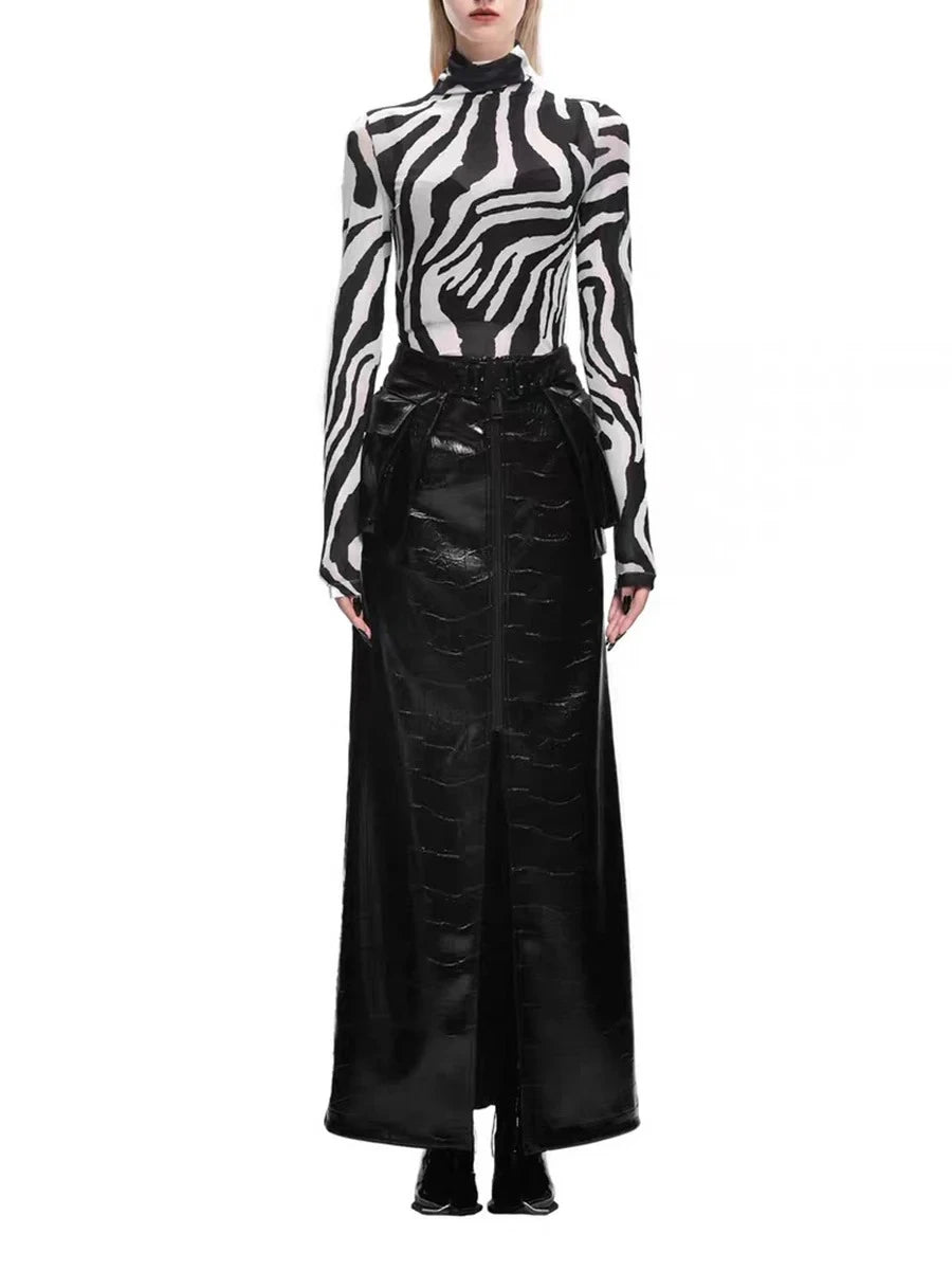 Two Piece Stripe Dress Sets