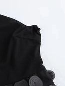 One Shoulder Appliqués Dress
