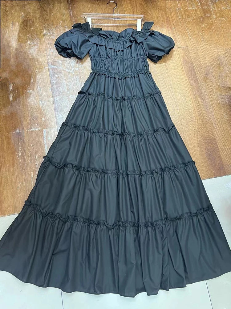 Spliced Folds Dress