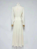 Slimming Spliced Bead Dresse