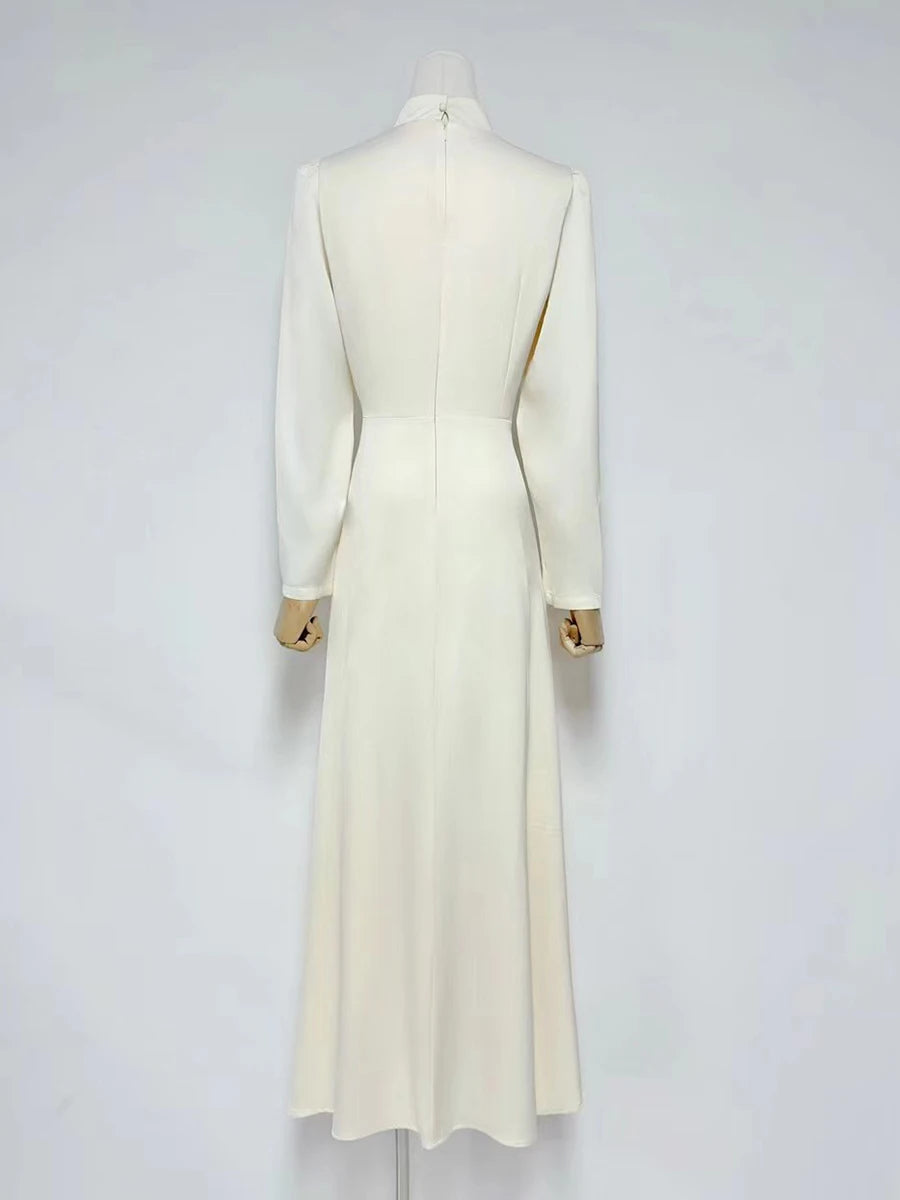 Slimming Spliced Bead Dresse