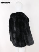 Soft Faux Fox Fur Coat