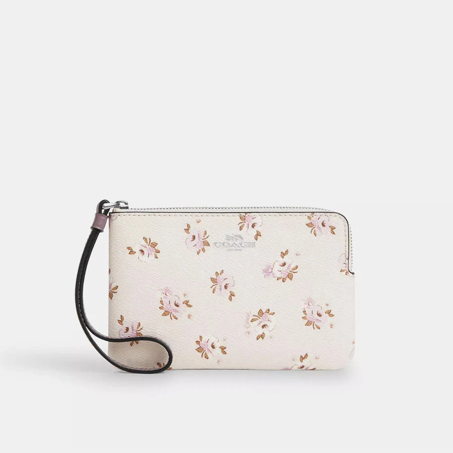 Coach Corner Zip Wallet Wristlet Bag