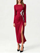 Spliced Bead Elegant Dresses