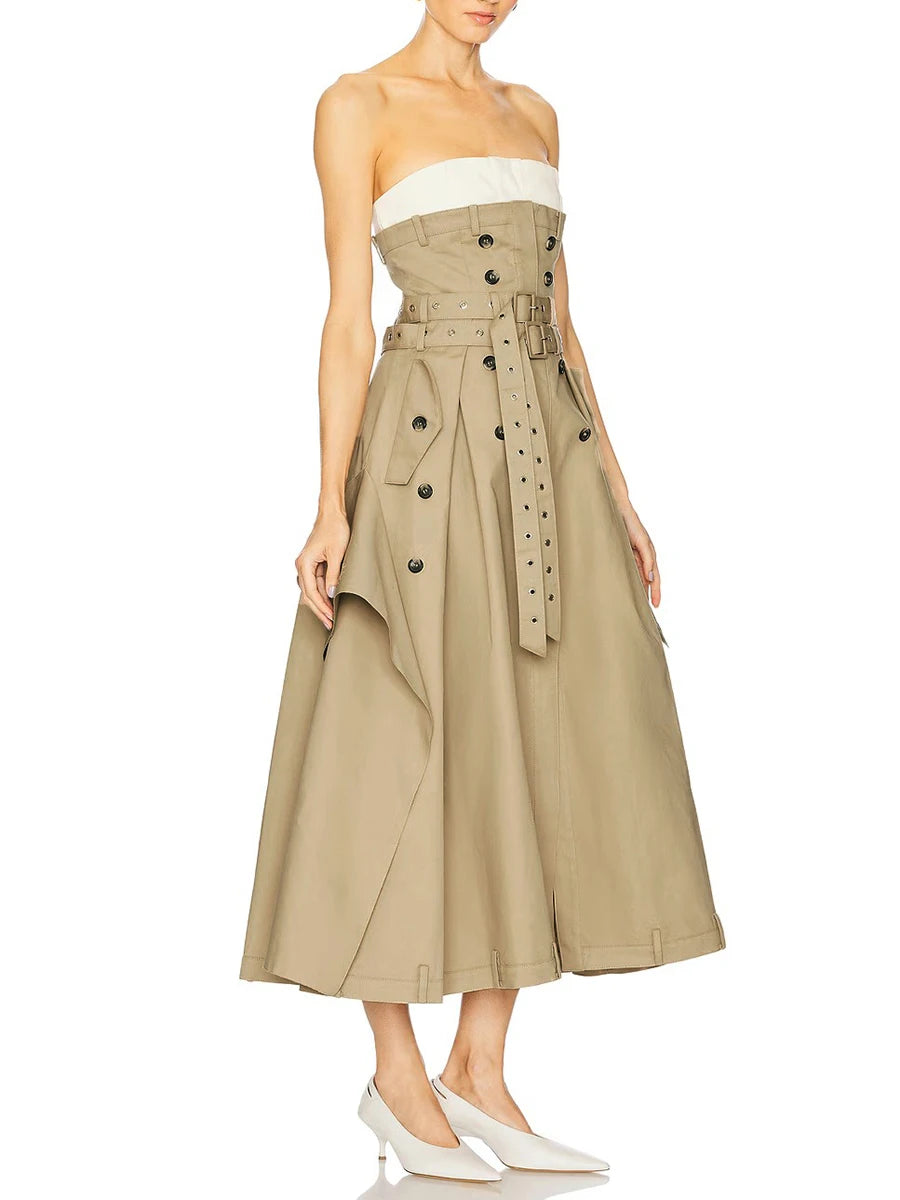 Strapless Sleeveless Dress