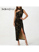 Spliced Ribbon Elegant Dresses