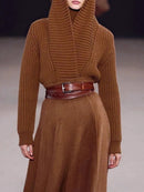 Hat-Attached Sweaters for Women