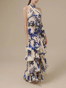 Layered Ruffles Hem Dress Female New