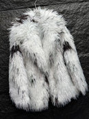 Color Spot Loose Temperament Fur Coats