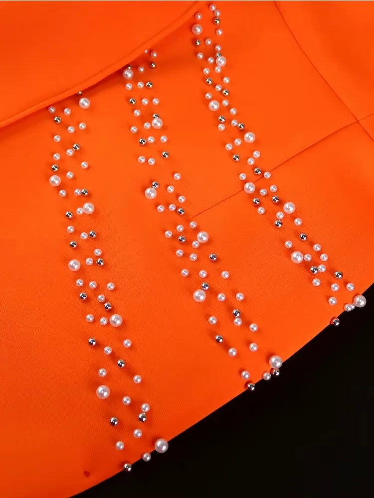 Plus Size Beaded Lace Dress