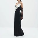 Spliced 3D Flower Dresses