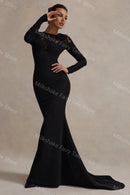 Vintage Black Evening Lace Appliqués
