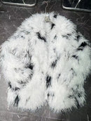 Color Spot Loose Temperament Fur Coats