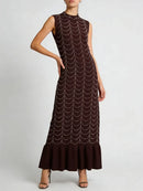 Minimalist Spliced Hot Fix Fashion Dresses