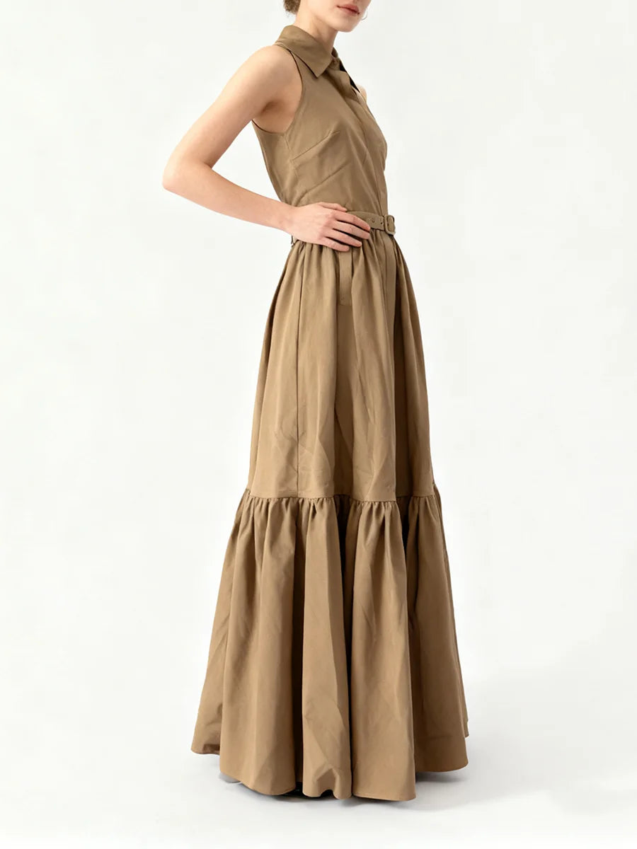 Folds Sleeveless Dress