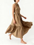 Folds Sleeveless Dress