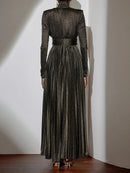 Spliced Belt Temperament Dresses