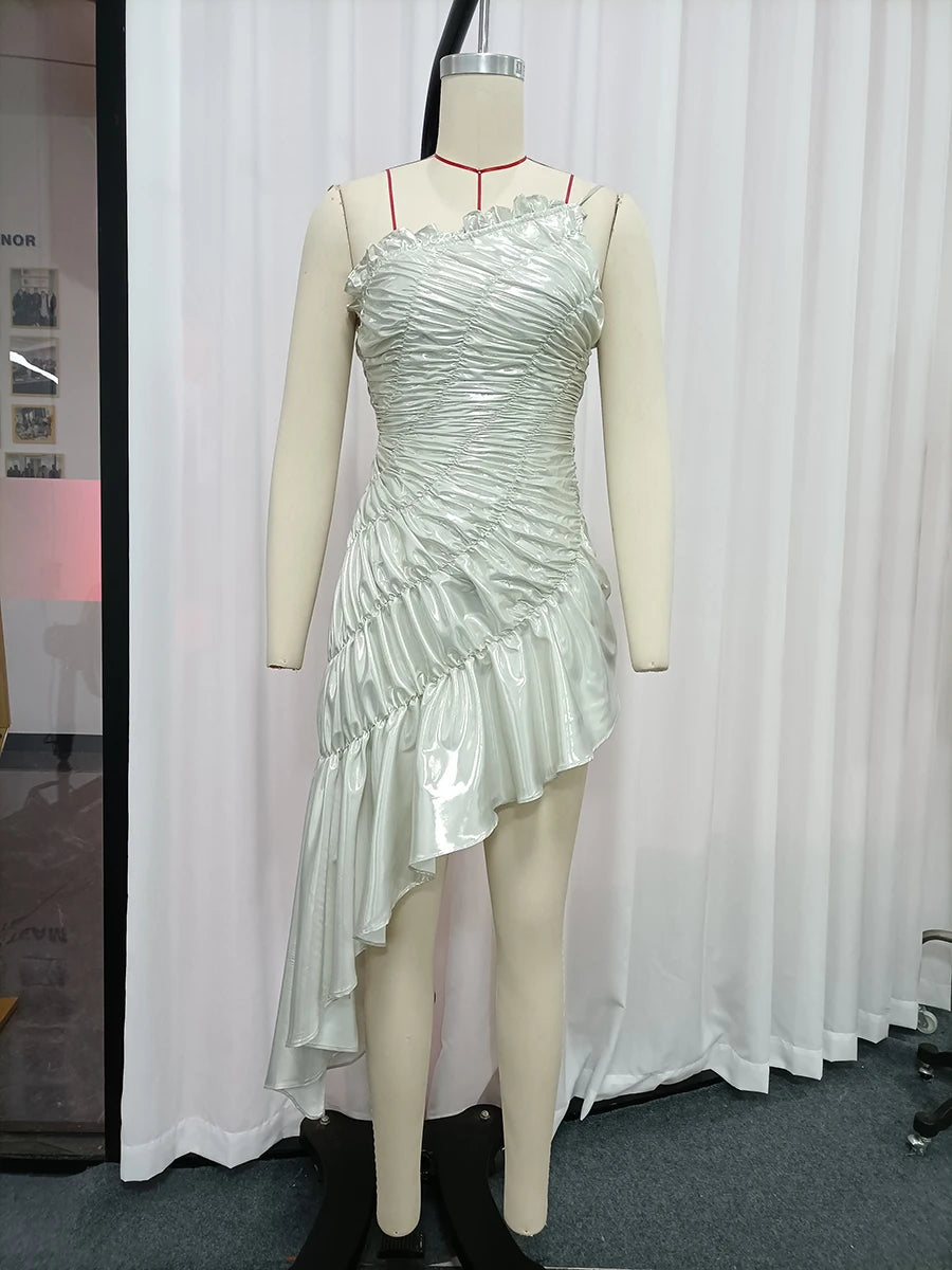 Spliced Folds Dresses