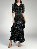 Hit Color Dot Dresses