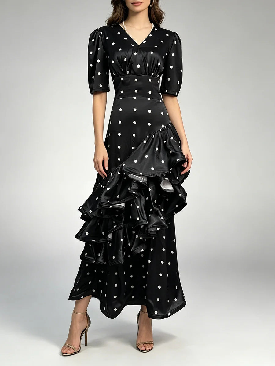 Hit Color Dot Dresses