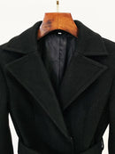 Spliced Belts Minimalist Coats