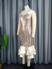 Shiny Sequined Glitter Dress