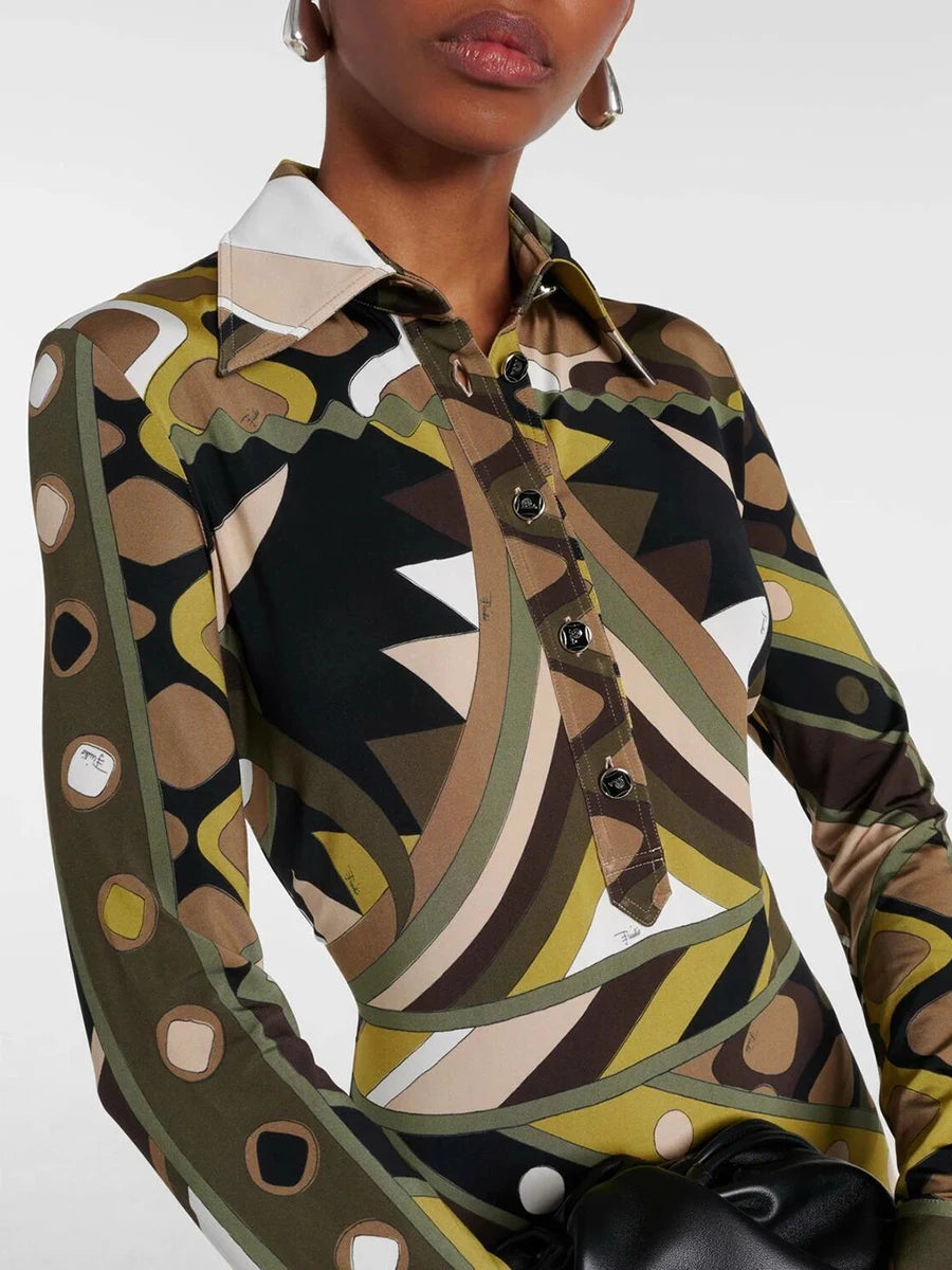 Hit Color Printing Casual Dresses
