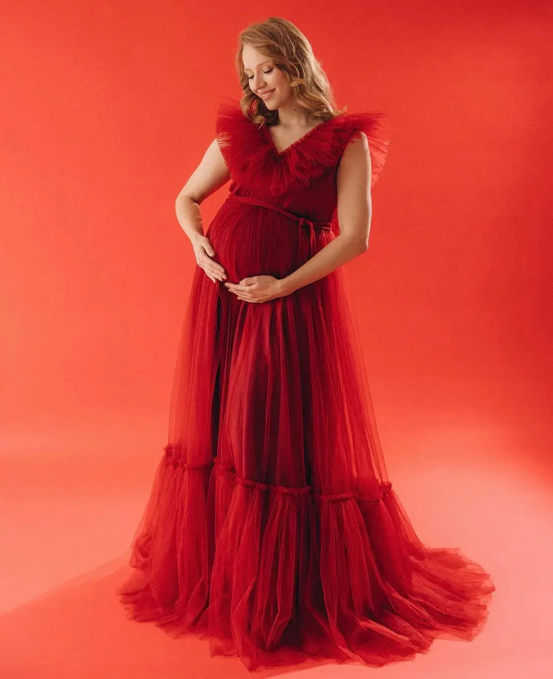 Photo Tulle Sleeveless Dresses