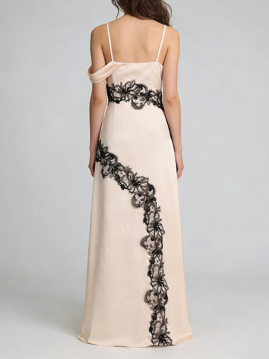 Spliced Lace Dresses