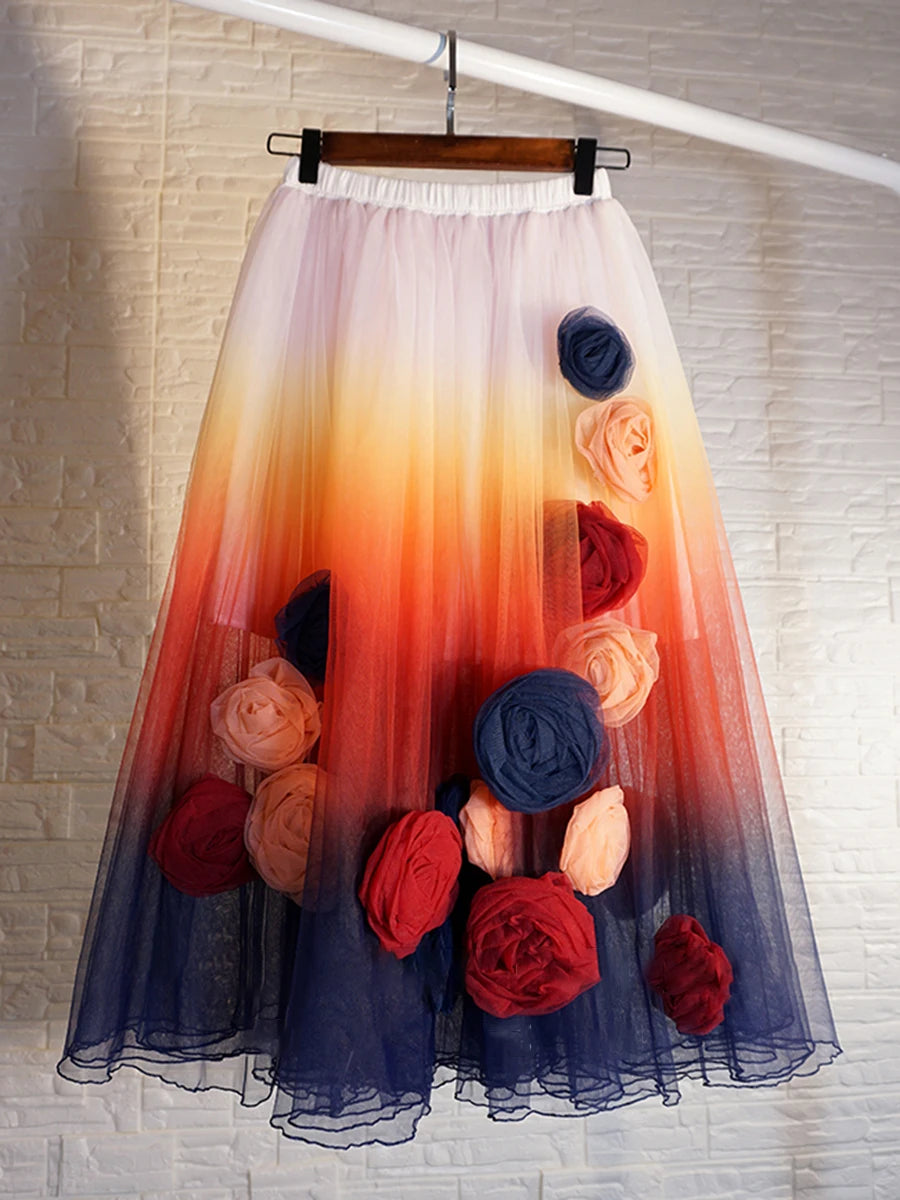 Spliced Diamonds Appliqués Dress