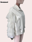 White Lace Patchwork Jacket