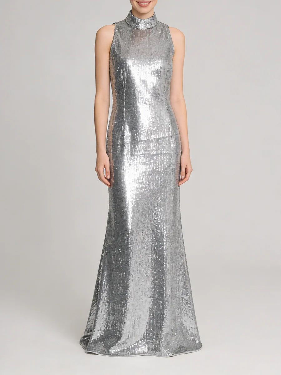 Spliced Sequins Dresses