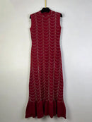Minimalist Spliced Hot Fix Fashion Dresses