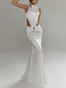 Hollow Out Solid Dresses for Women