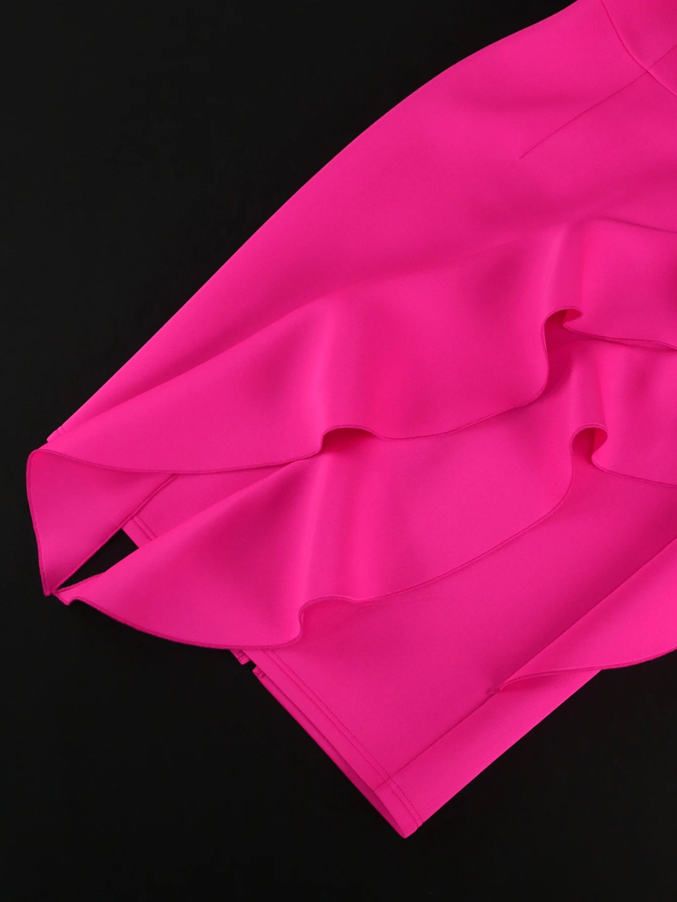 Plus Size Fuchsia One Shoulder