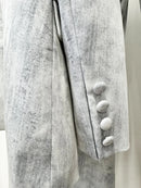 Color Block Two Piece Jean Set