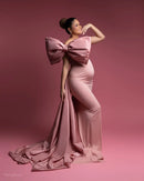 Bow Wedding Maternity Dress